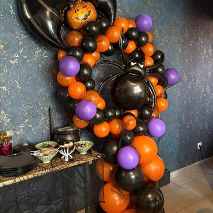 Colonne de ballons Halloween